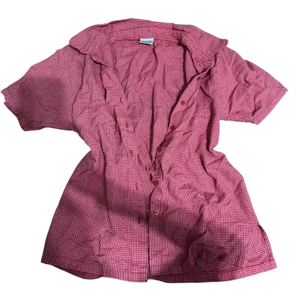 Women's Pink Checkered Top